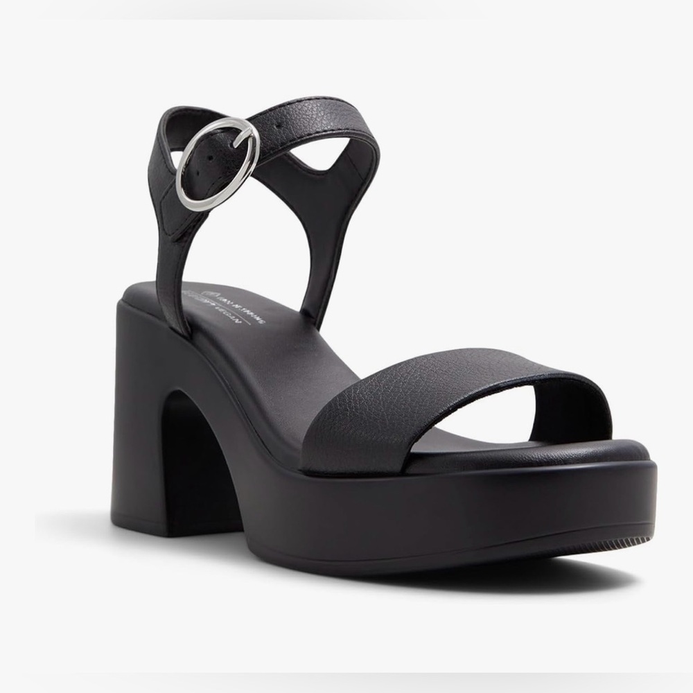 NIB Call It Spring Women's Black Talya Heeled Sandal Size 9